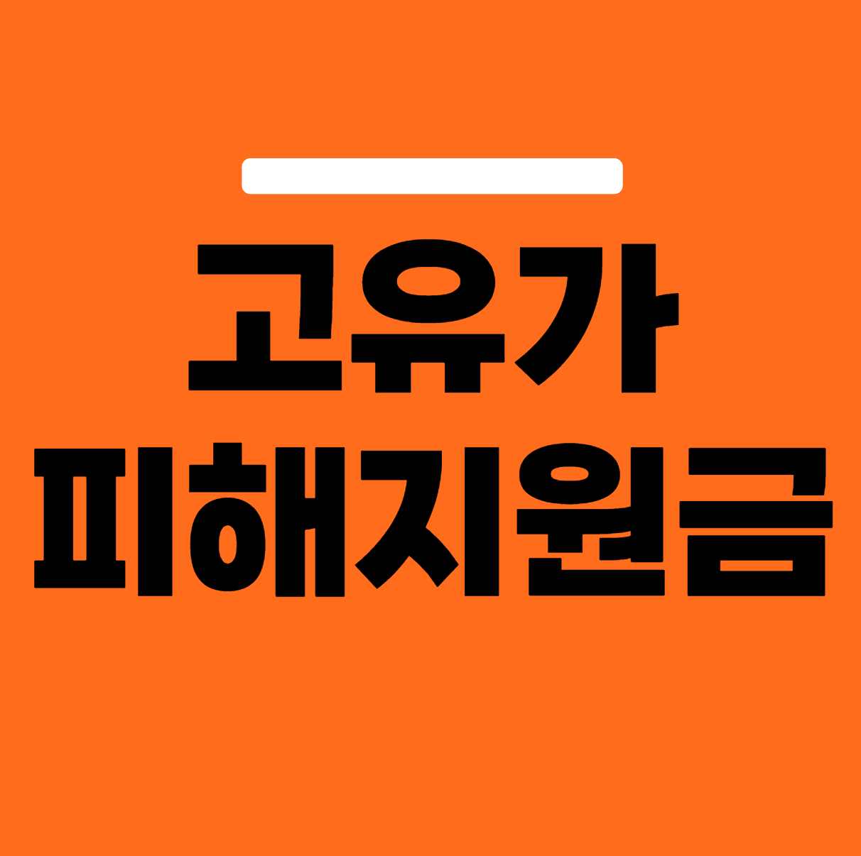 고유가 피해지원금 사용처