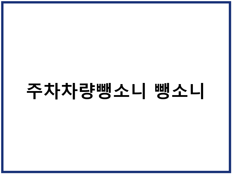주차차량뺑소니 뺑소니